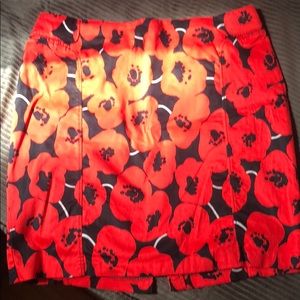 Poppy flower skirt